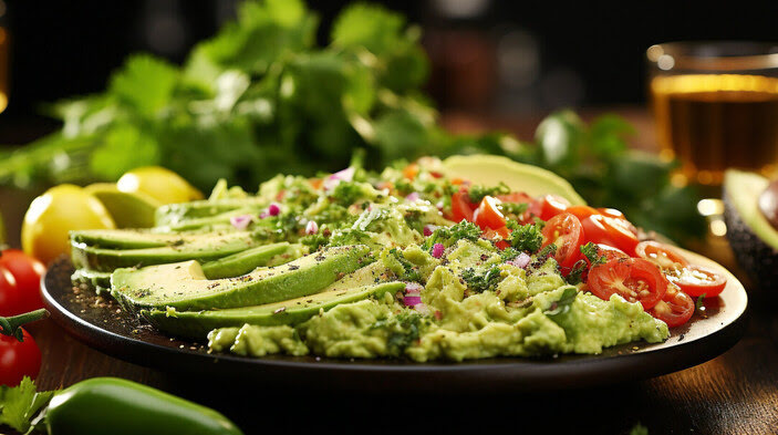 guacamole-frais-avec-avocat-tomate-et-cilantro-sur-bois